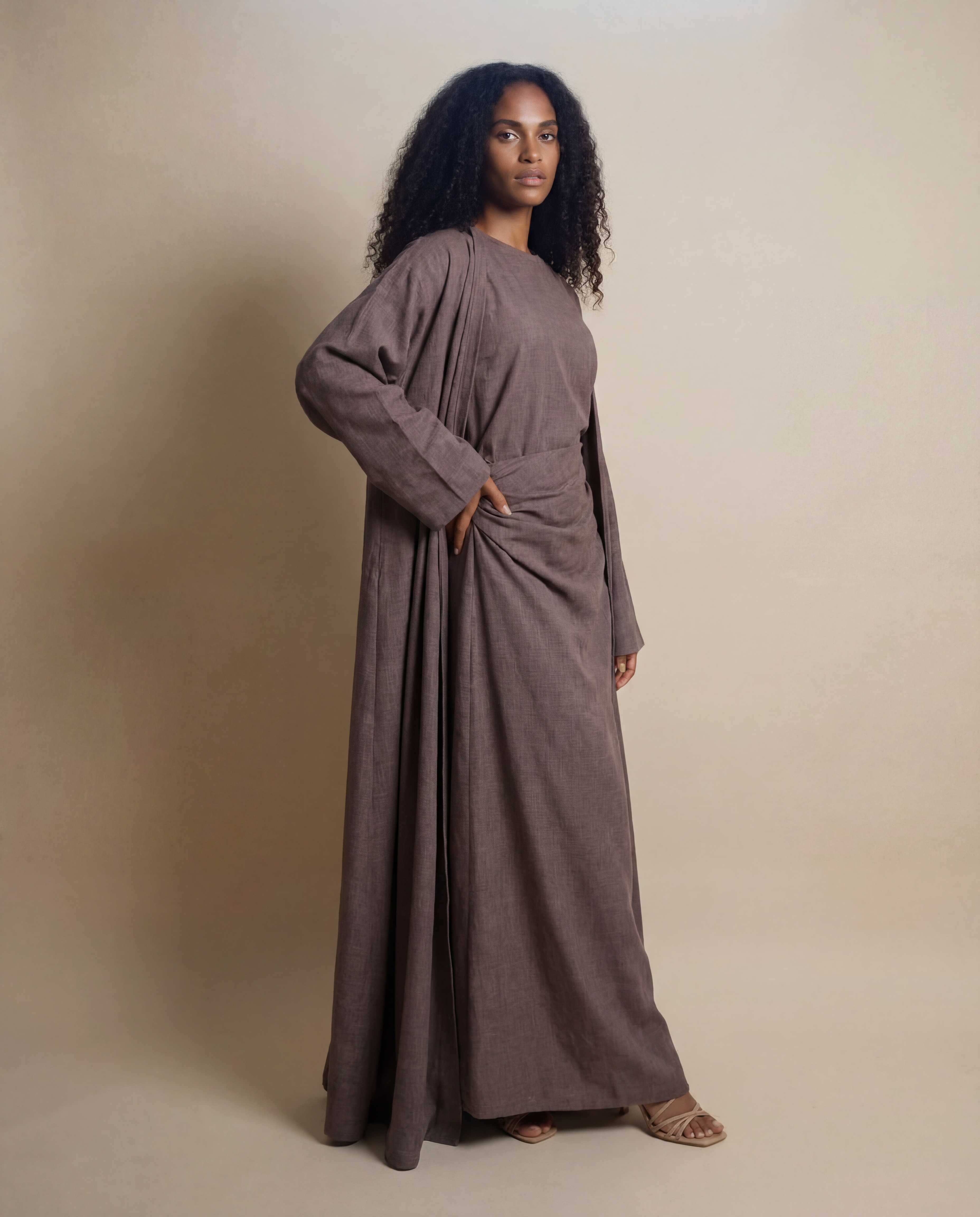 THE UMBER 3-PIECE ABAYA SET