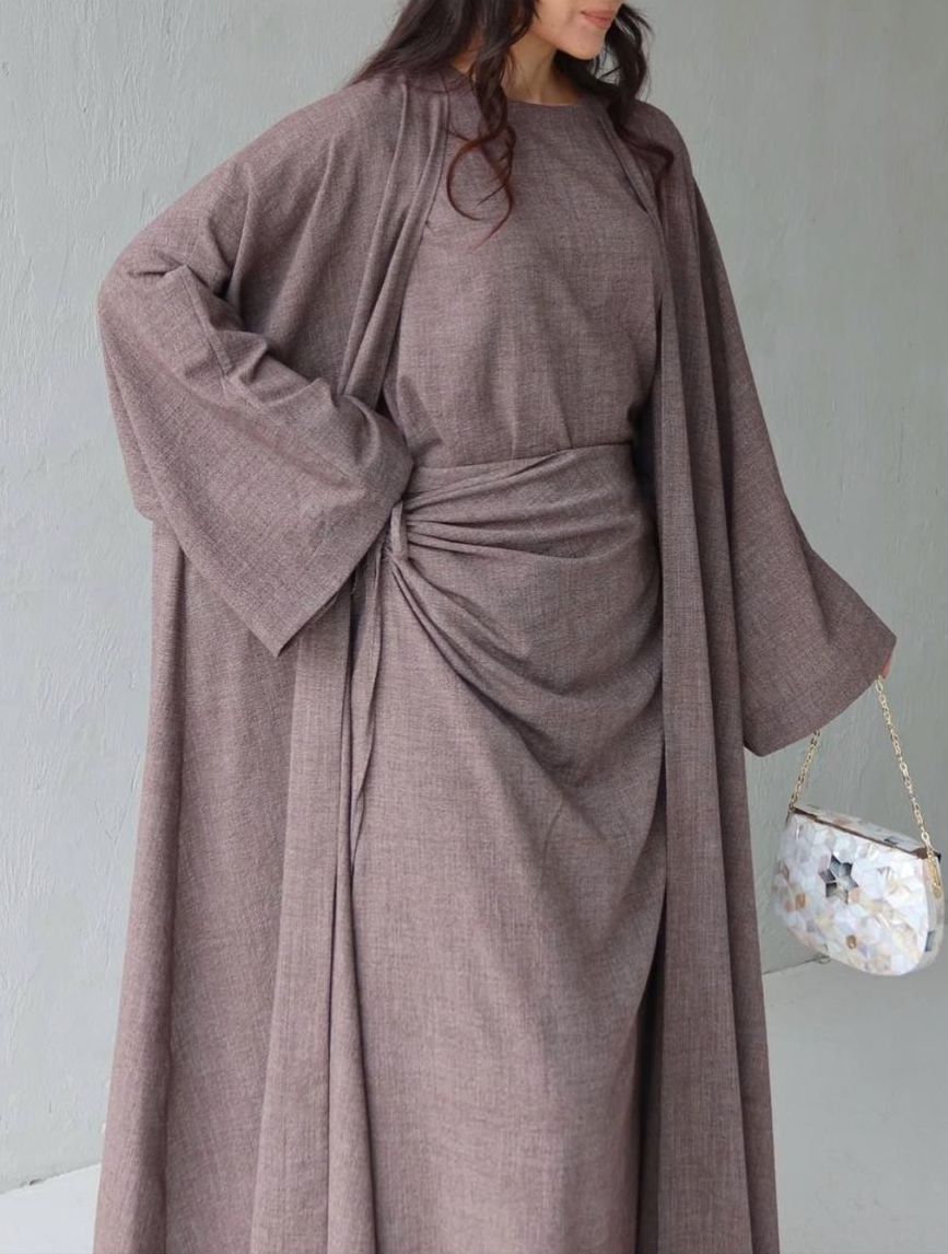 THE UMBER 3-PIECE ABAYA SET