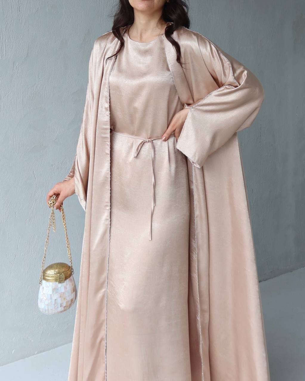 THE IVORY 2-PIECE ABAYA SET