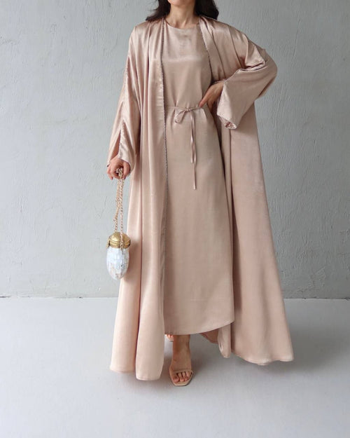 THE IVORY 2-PIECE ABAYA SET