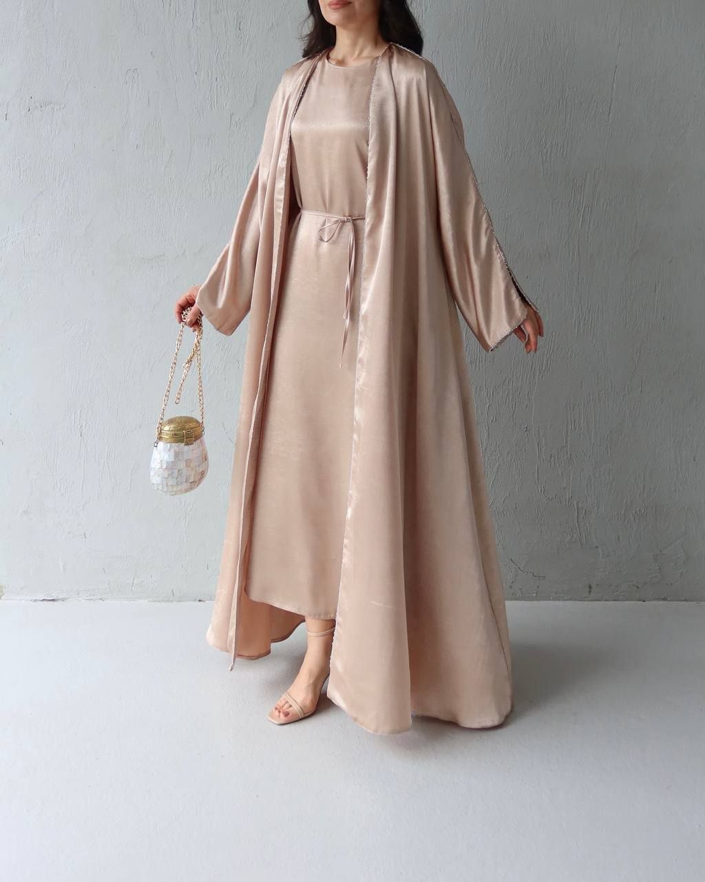 THE IVORY 2-PIECE ABAYA SET
